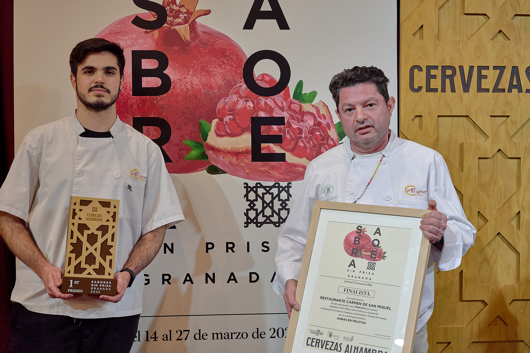 Cervezas Alhambra celebra la final del certamen gastronmico
Saborea Sin Prisa Granada
